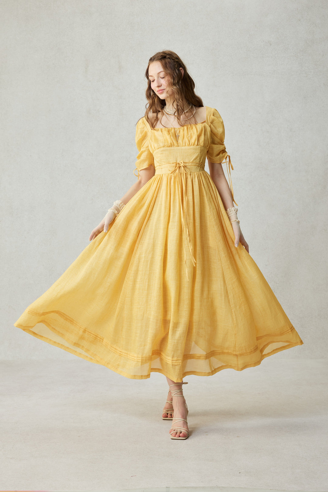 Monette 27 | Corset Linen Dress