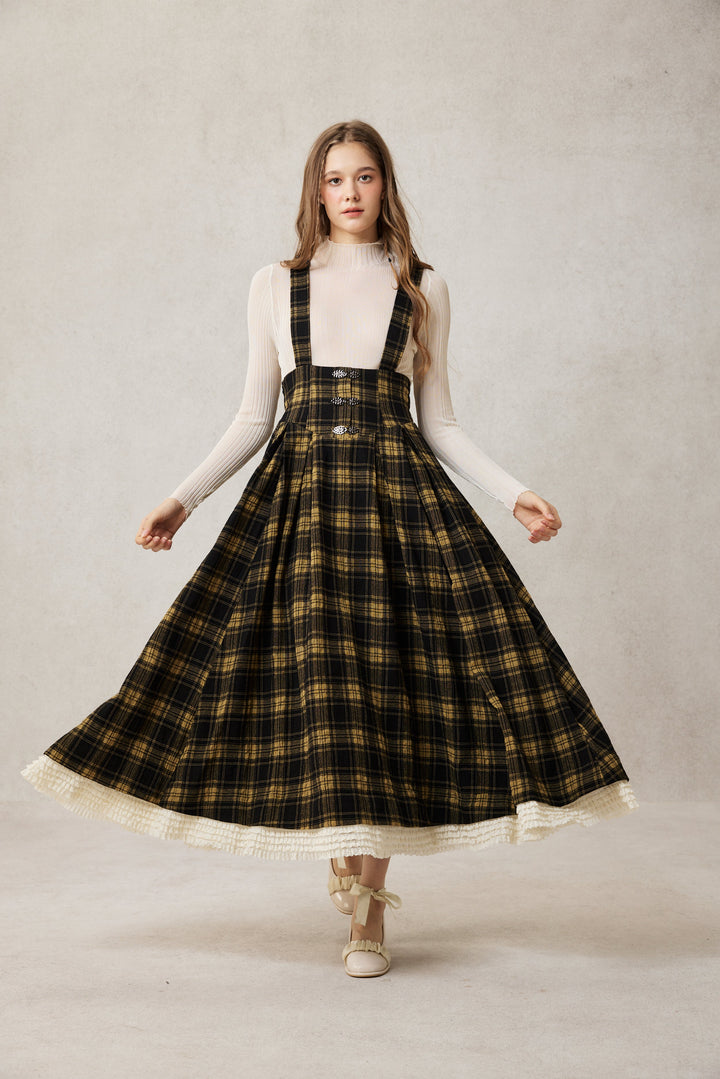 Clarise 22 |Retro Wool Skirt & Cape (2 pieces)