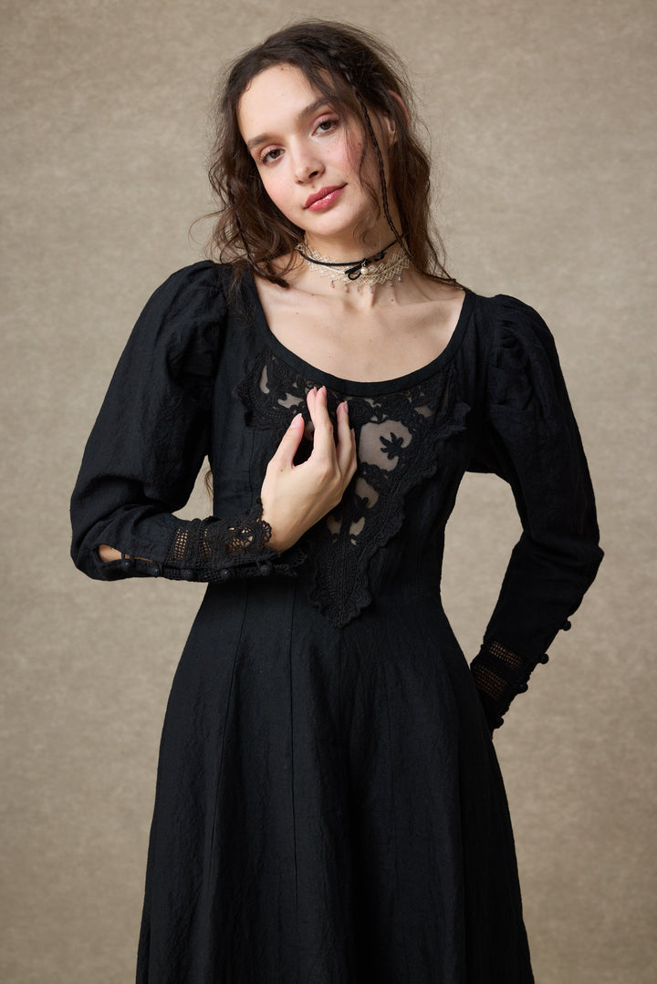 Azalea 23 | Linen Corset Evening Dress
