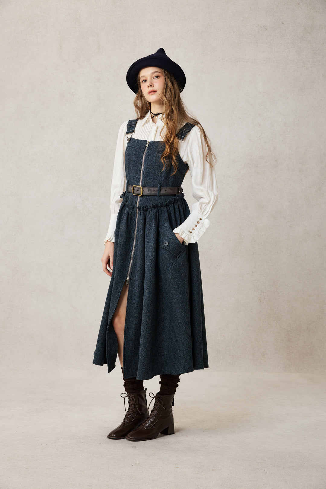Tess 31 |100% Wool Halter Dress