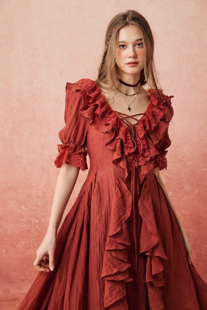 Dewdrops 16 | Maxi Linen Dress Gown