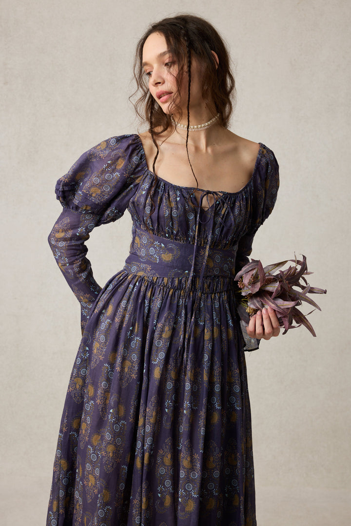 Paisley 11 | Elegant Floral Linen Dress