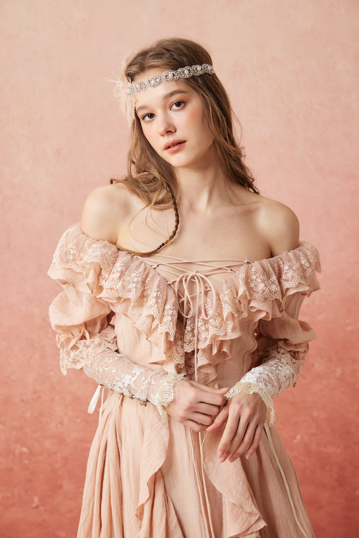 Dewdrops 16 | Maxi Linen Dress Gown