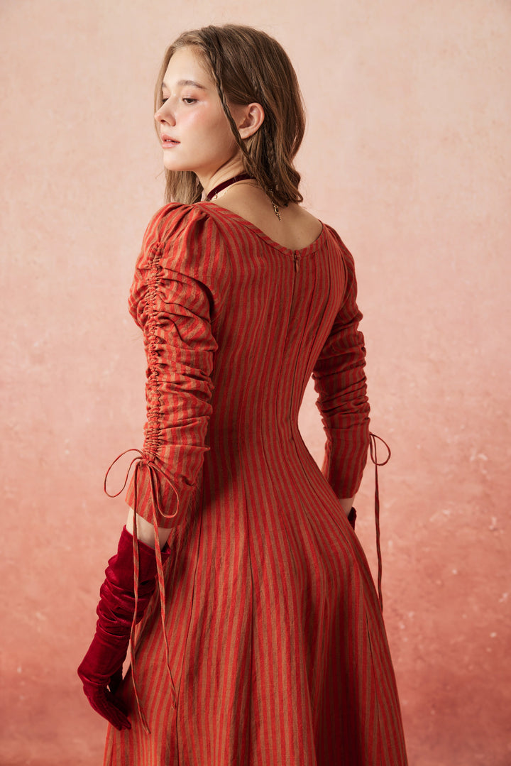 Crystal 17 | Victorian maxi linen dress