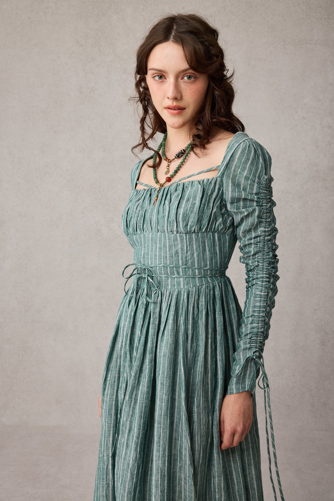 Monette 27 | Corset Linen Dress