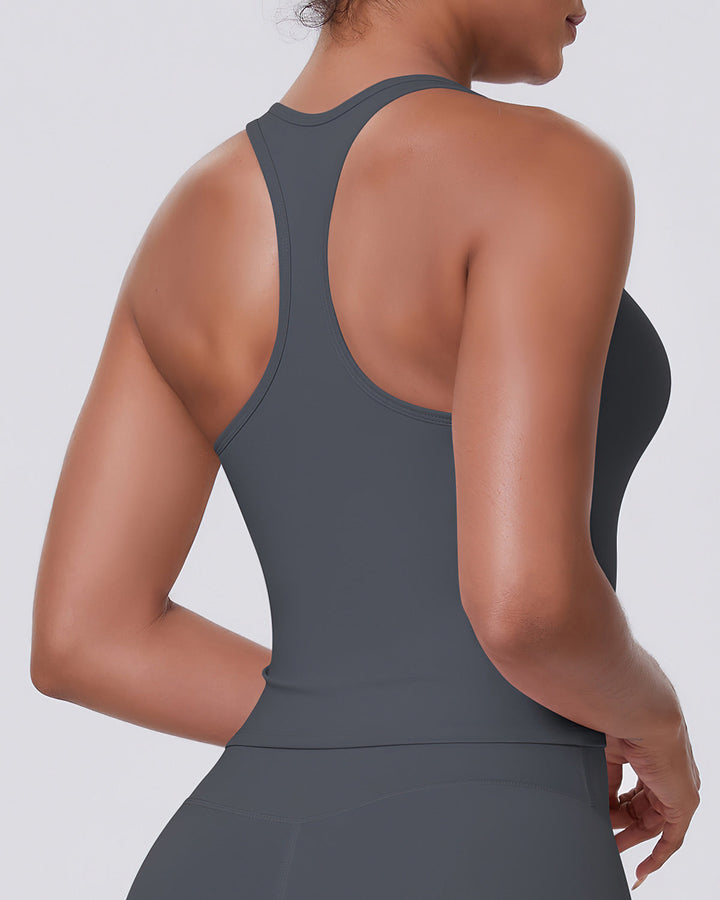 Alina Crop Top - Dark Grey