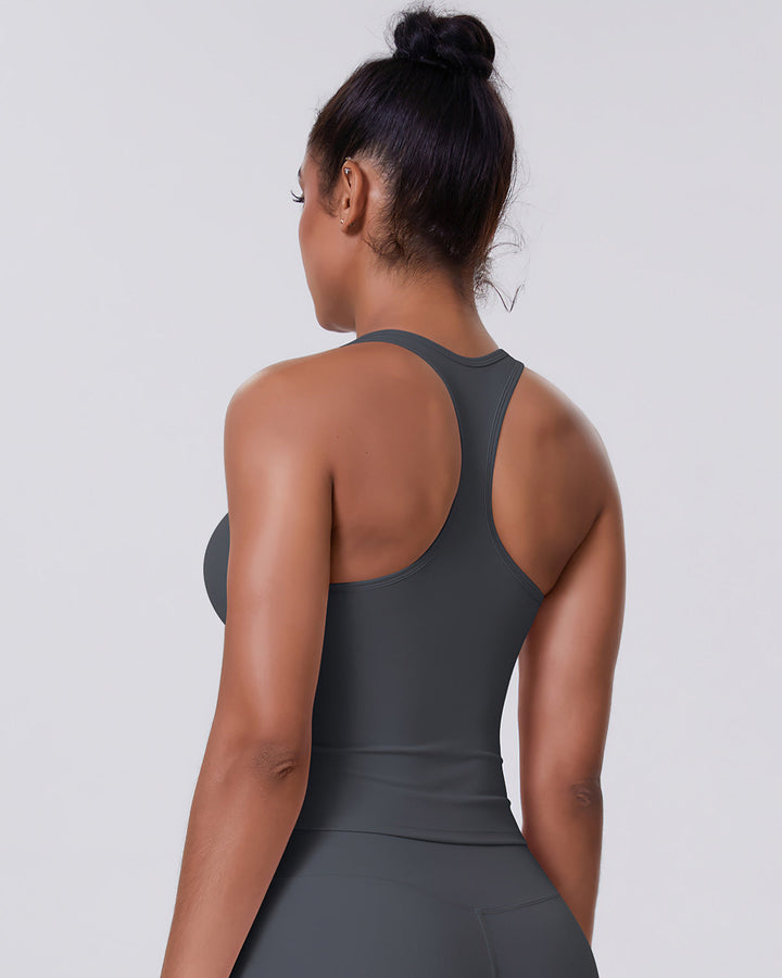 Alina Crop Top - Dark Grey