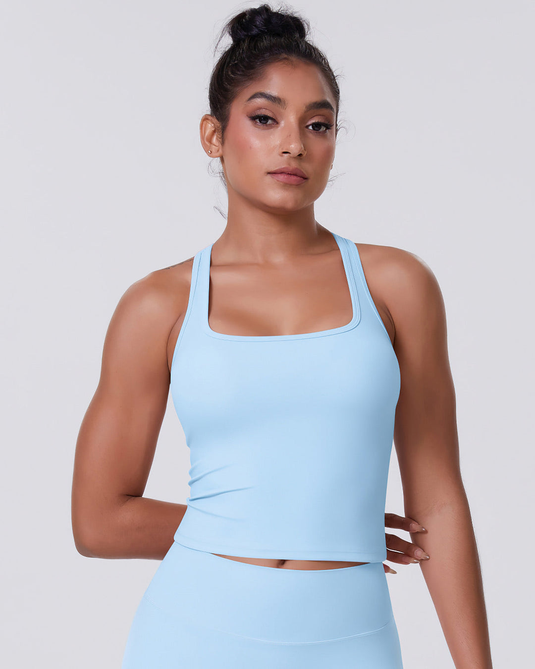 Alina Crop Top - Sky Blue