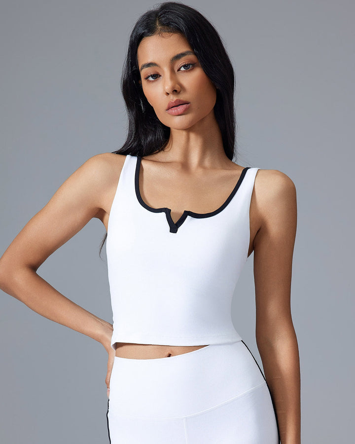 Althea Crop Top - White