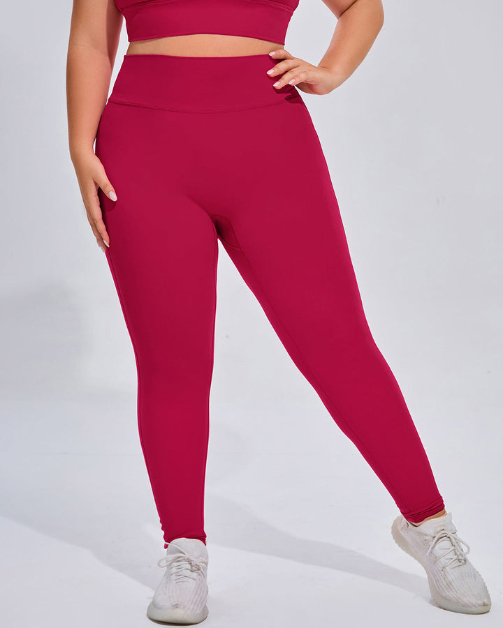 Amaryllis Seamless Leggings - Red