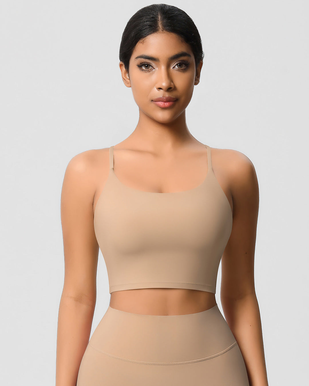 Ava Crop Top - Apricot
