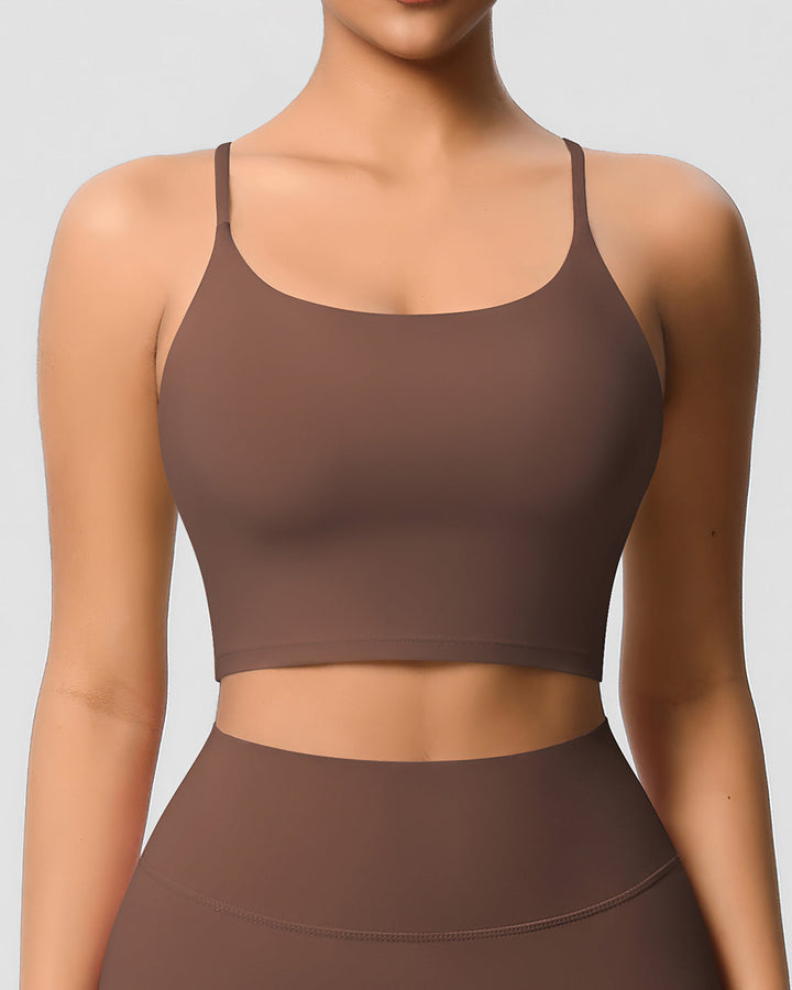 Ava Crop Top - Brown