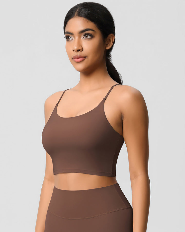 Ava Crop Top - Brown