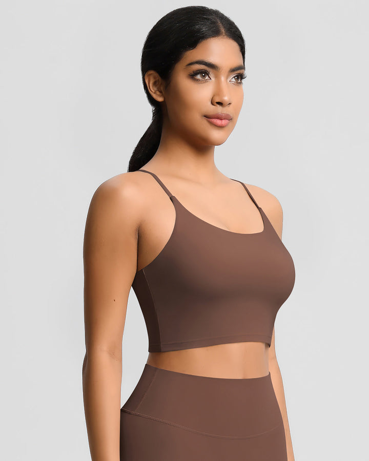 Ava Crop Top - Brown