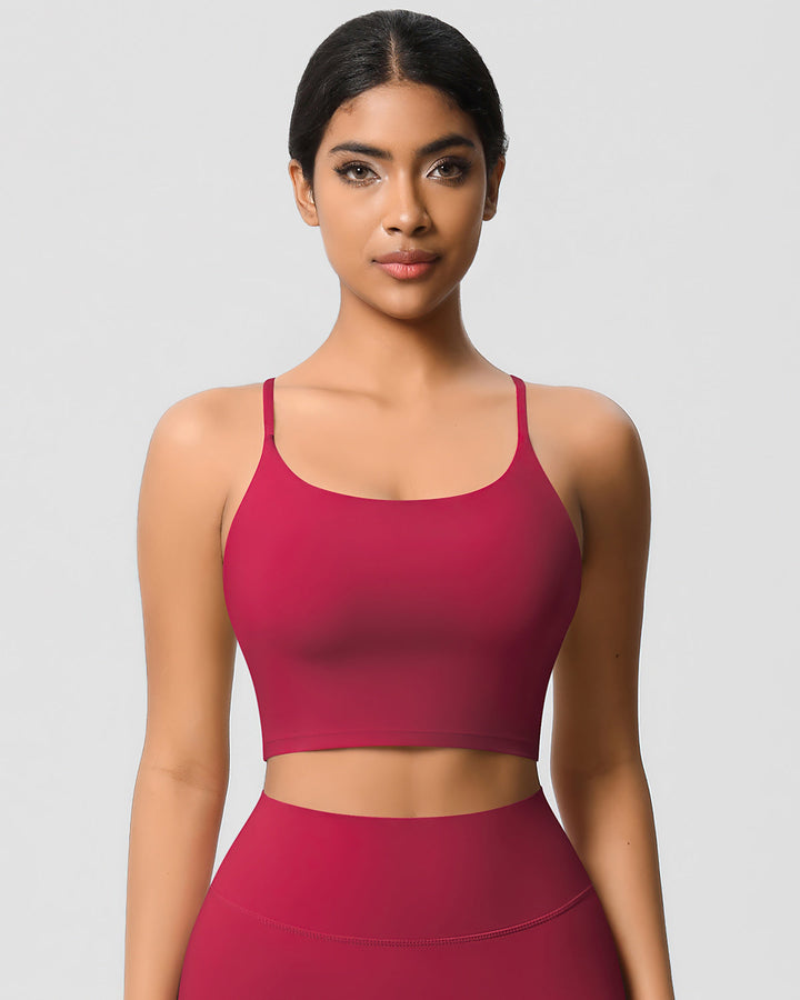 Ava Crop Top - Cerise