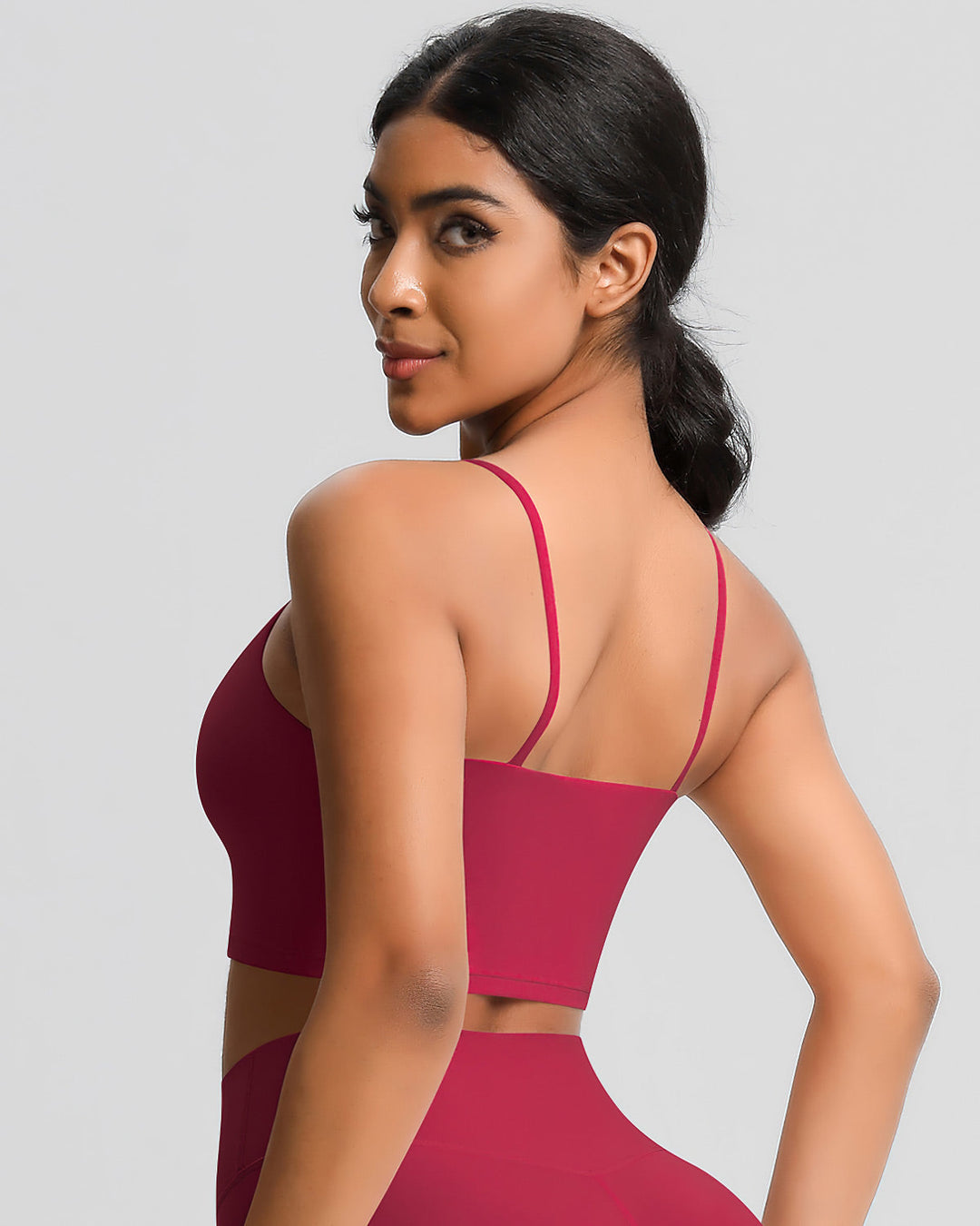 Ava Crop Top - Cerise