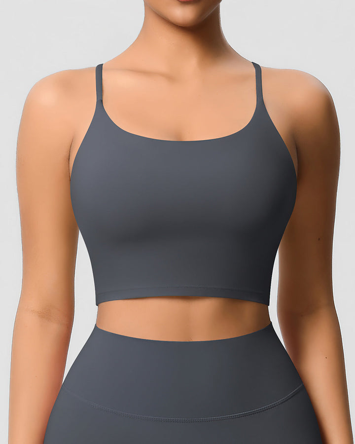 Ava Crop Top - Dark Grey