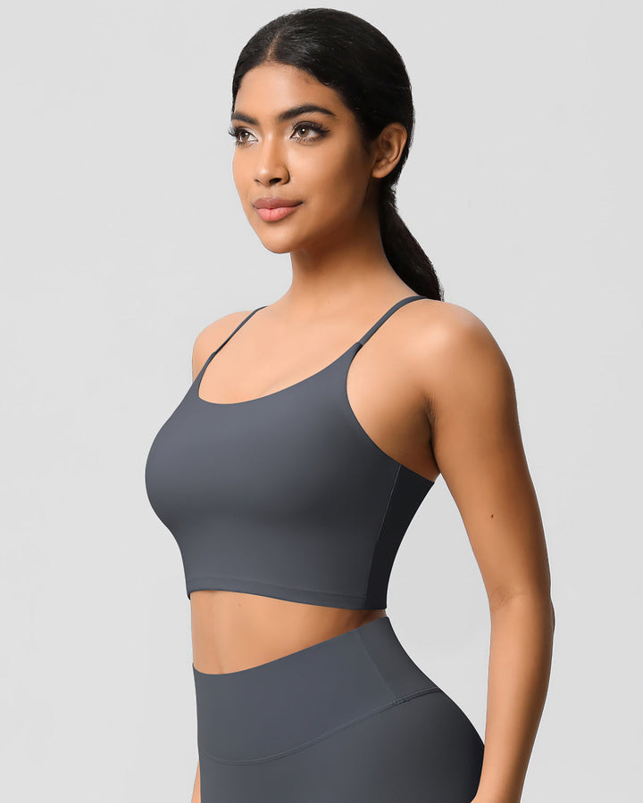 Ava Crop Top - Dark Grey