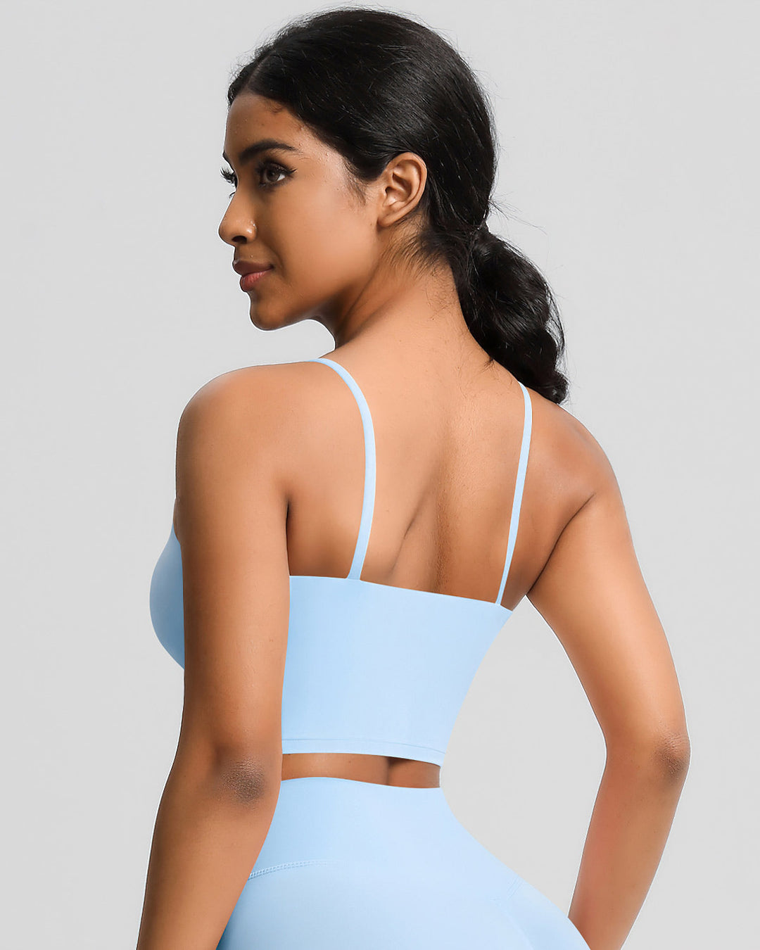 Ava Crop Top - Sky Blue