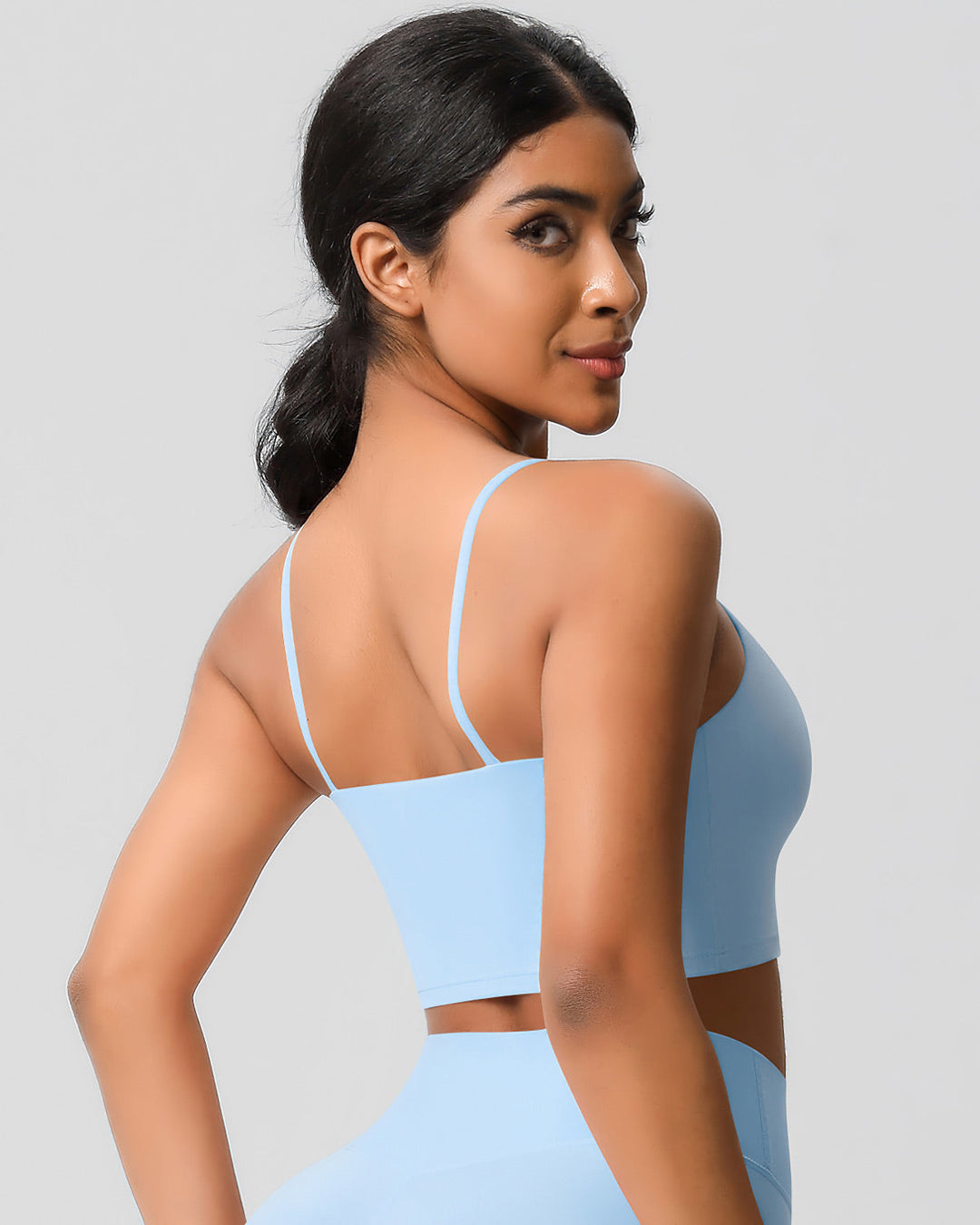 Ava Crop Top - Sky Blue