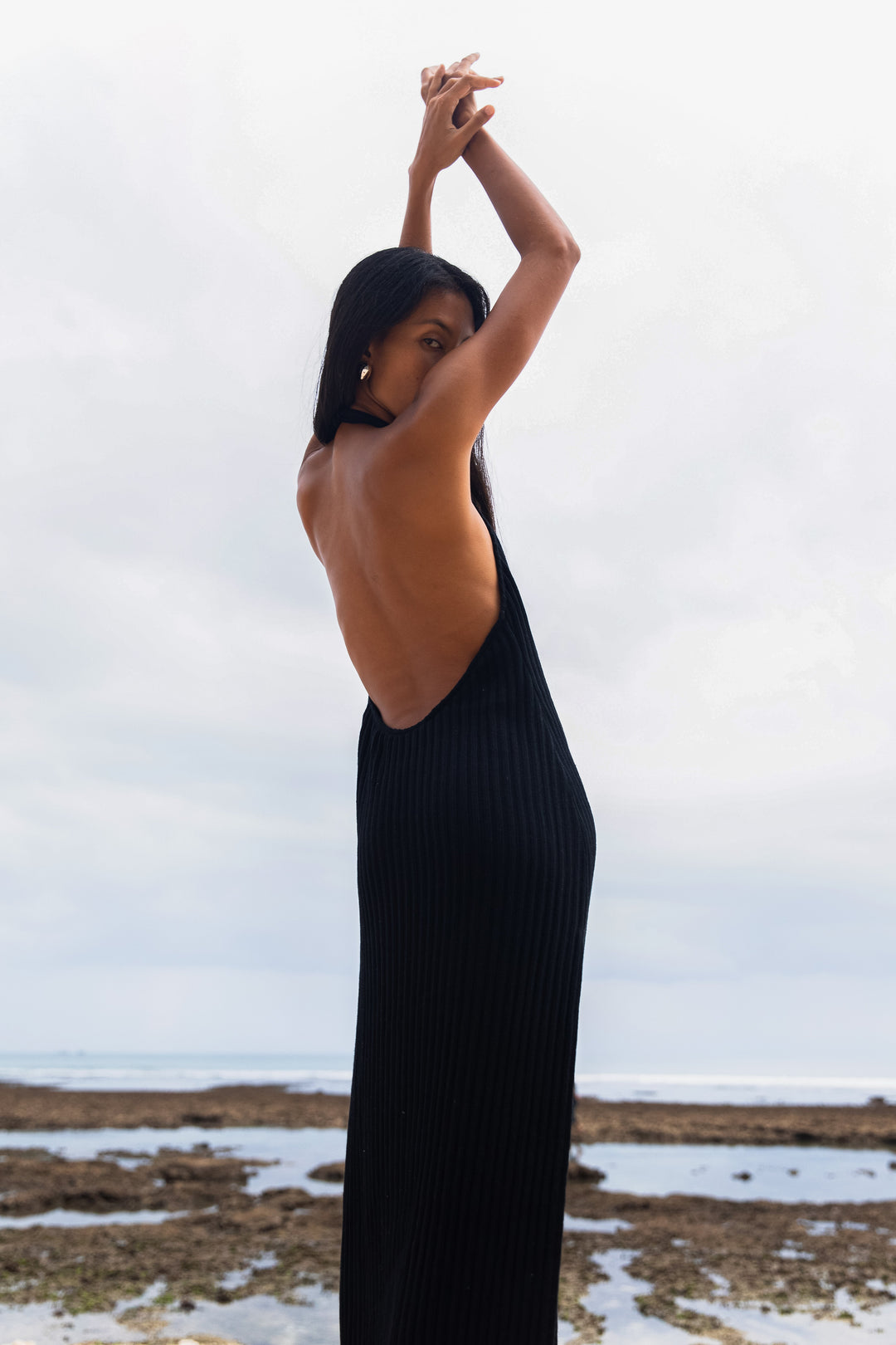 HALTER Dress noir