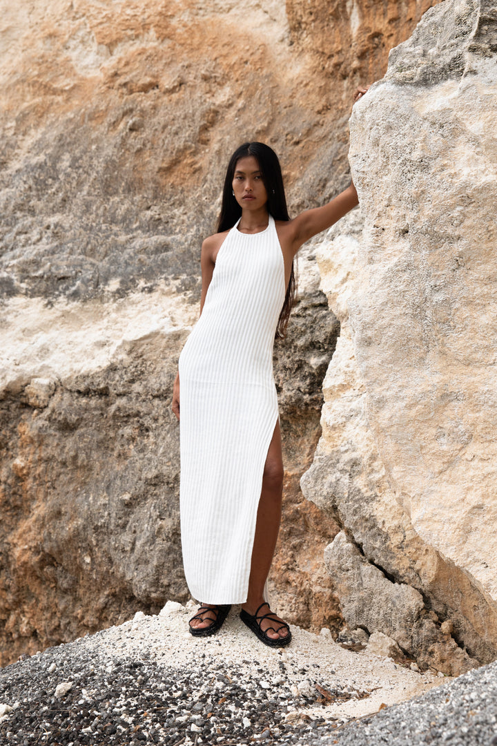 Halter DRESS creme