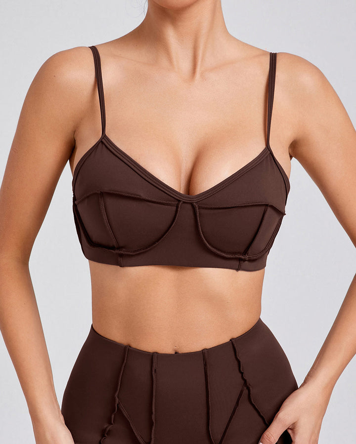 Kira Sports Bra - Brown