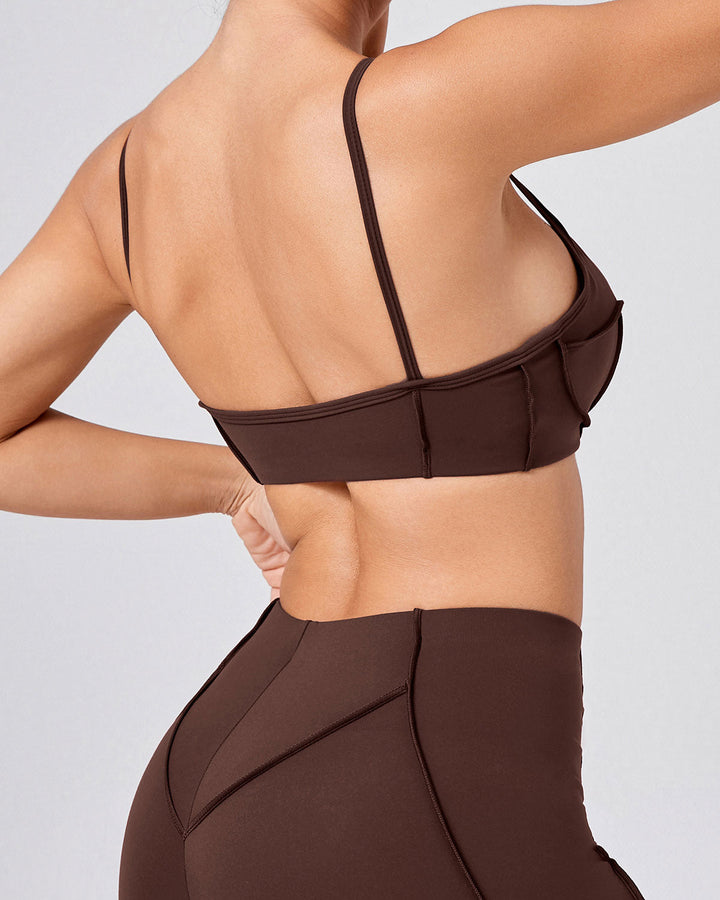 Kira Sports Bra - Brown