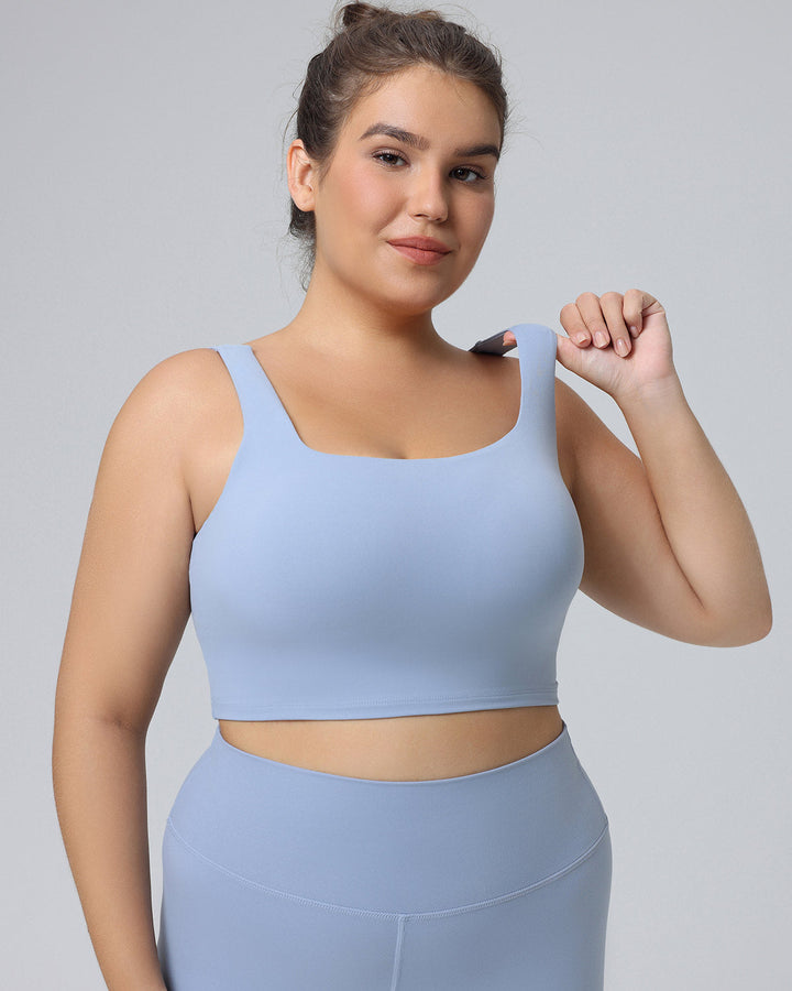 Camellia Sports Bra - Blue