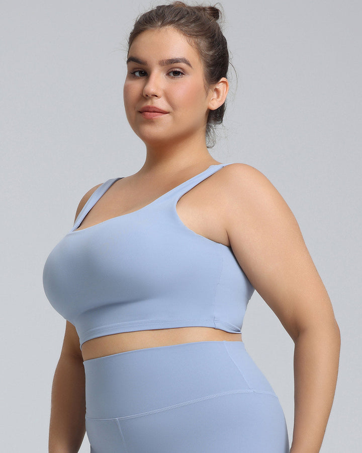 Camellia Sports Bra - Blue