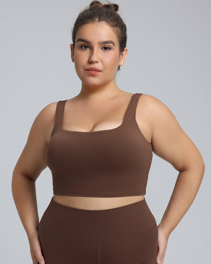 Camellia Sports Bra - Brown