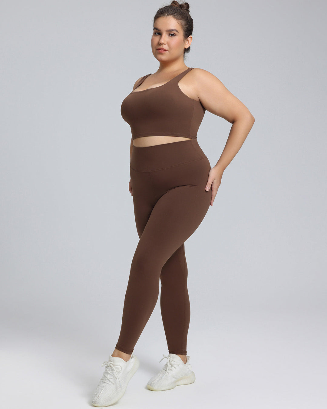 Camellia Sports Bra - Brown