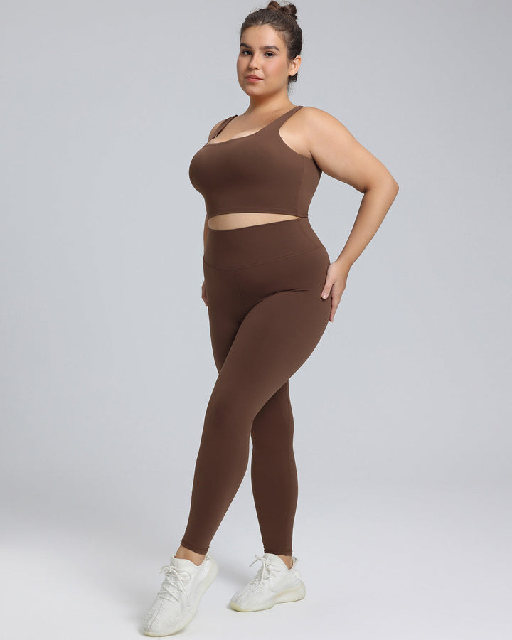 Camellia Sports Bra - Brown