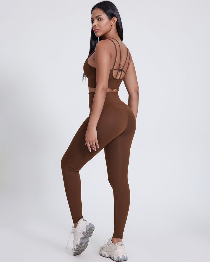 Celestia Seamless Leggings - Brown