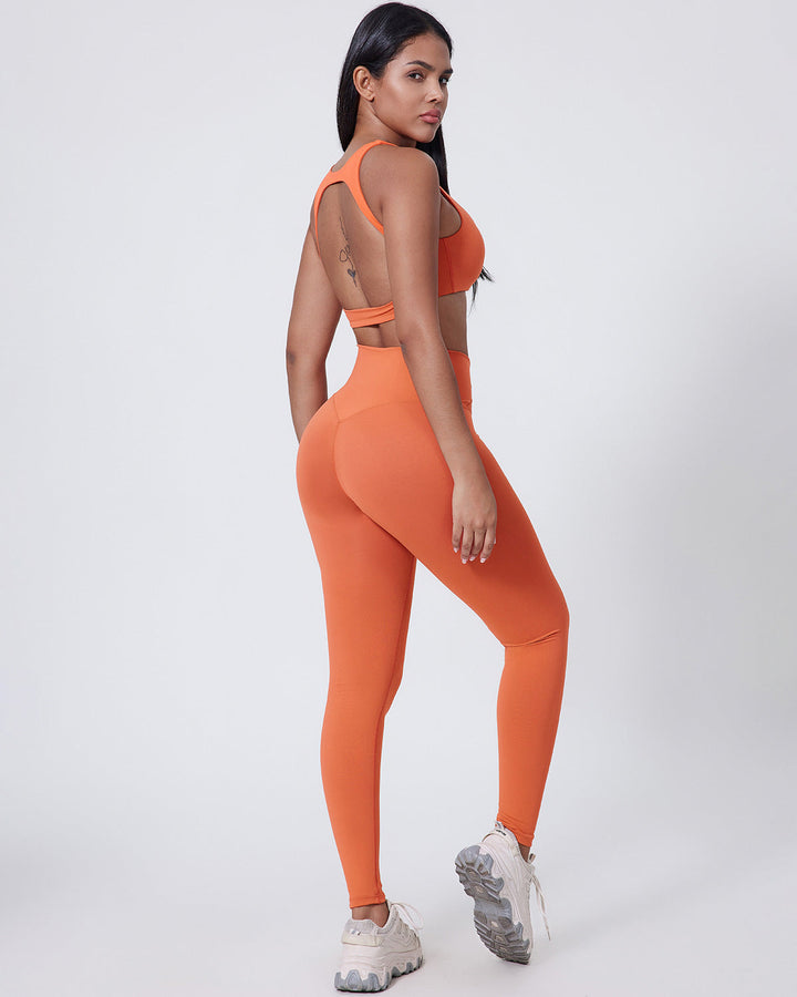 Celestia Seamless Leggings - Orange