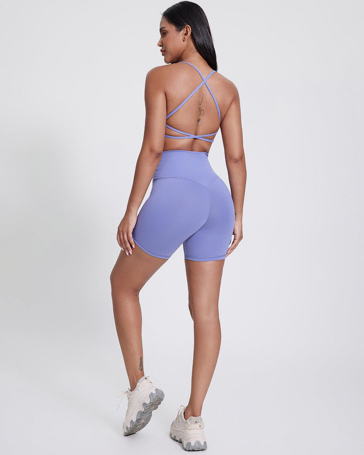 Celestia Seamless Shorts - Periwinkle