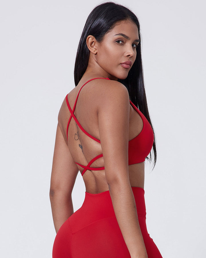 Celestia Sports Bra - Carmine