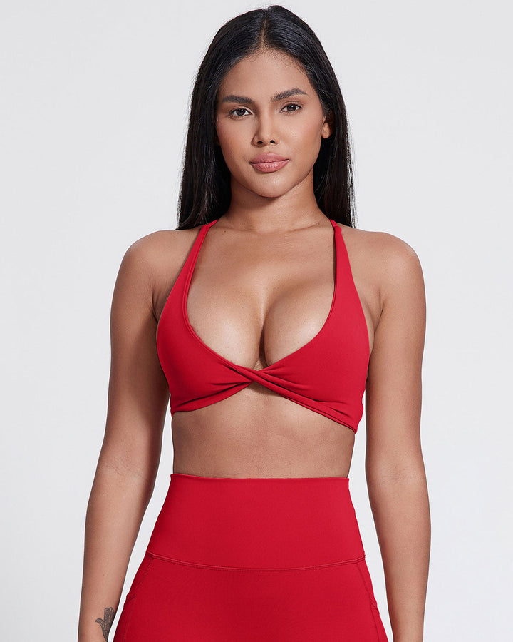 Celestia Sports Bra - Carmine