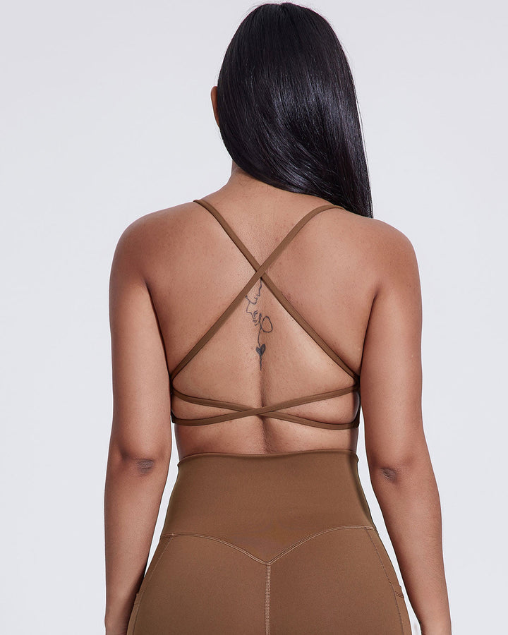 Celestia Sports Bra - Chestnut