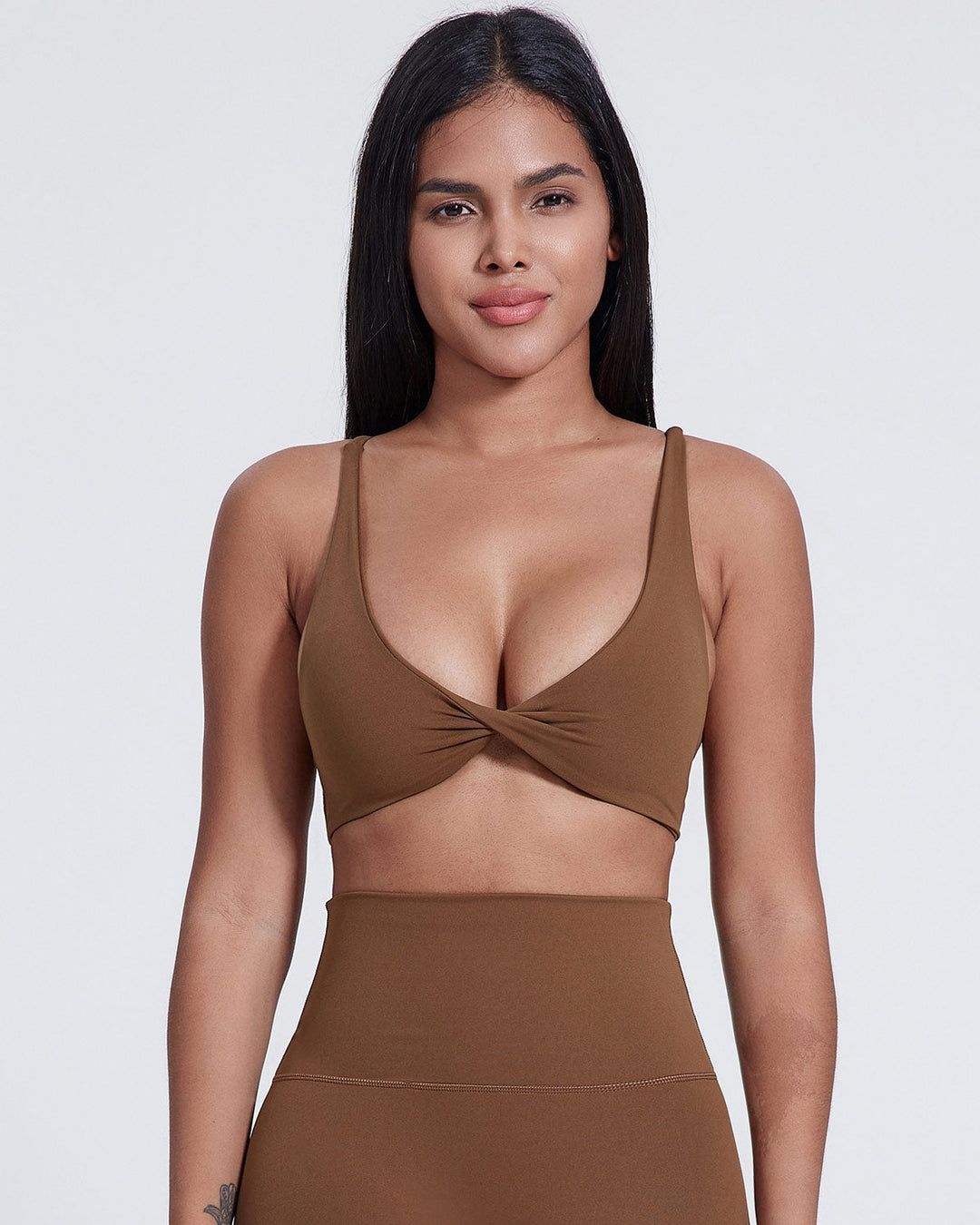 Celestia Sports Bra - Chestnut