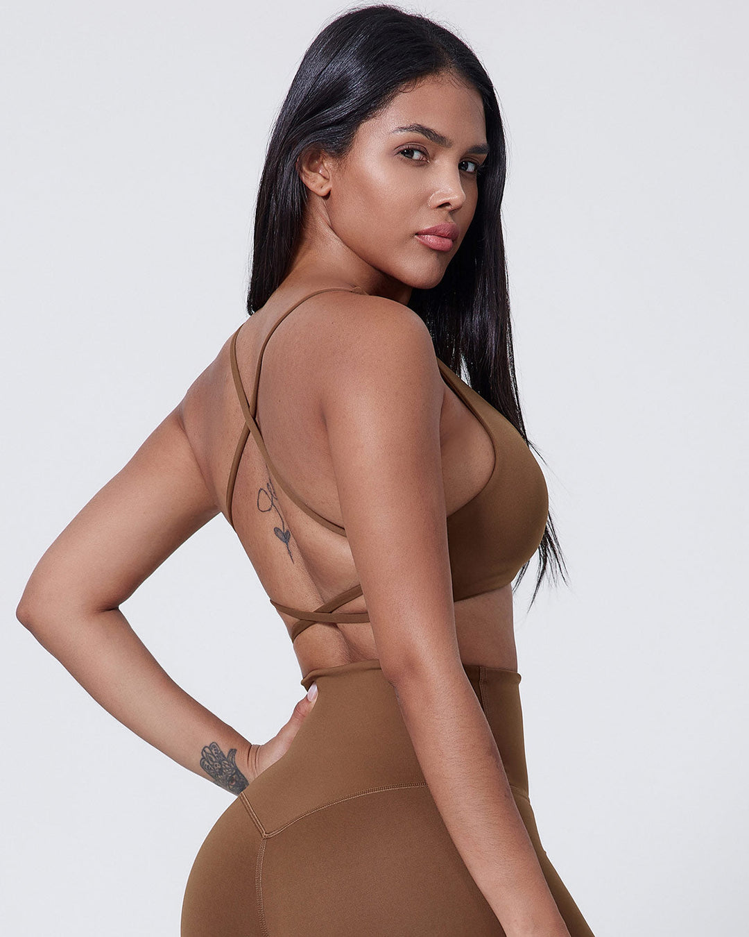 Celestia Sports Bra - Chestnut