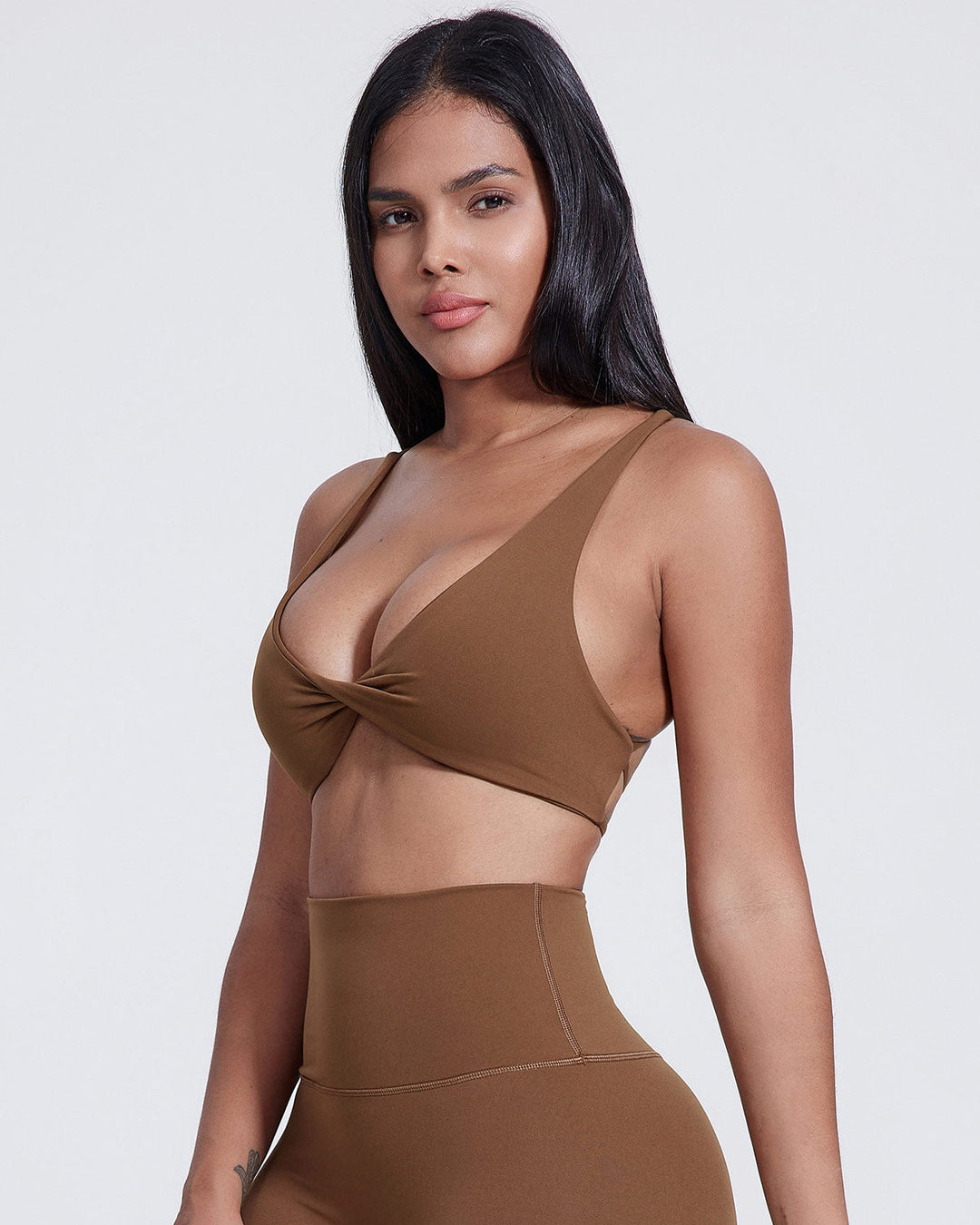 Celestia Sports Bra - Chestnut