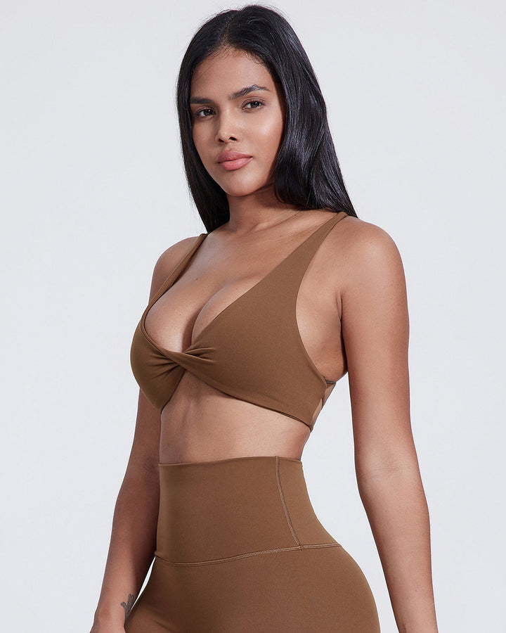 Celestia Sports Bra - Chestnut