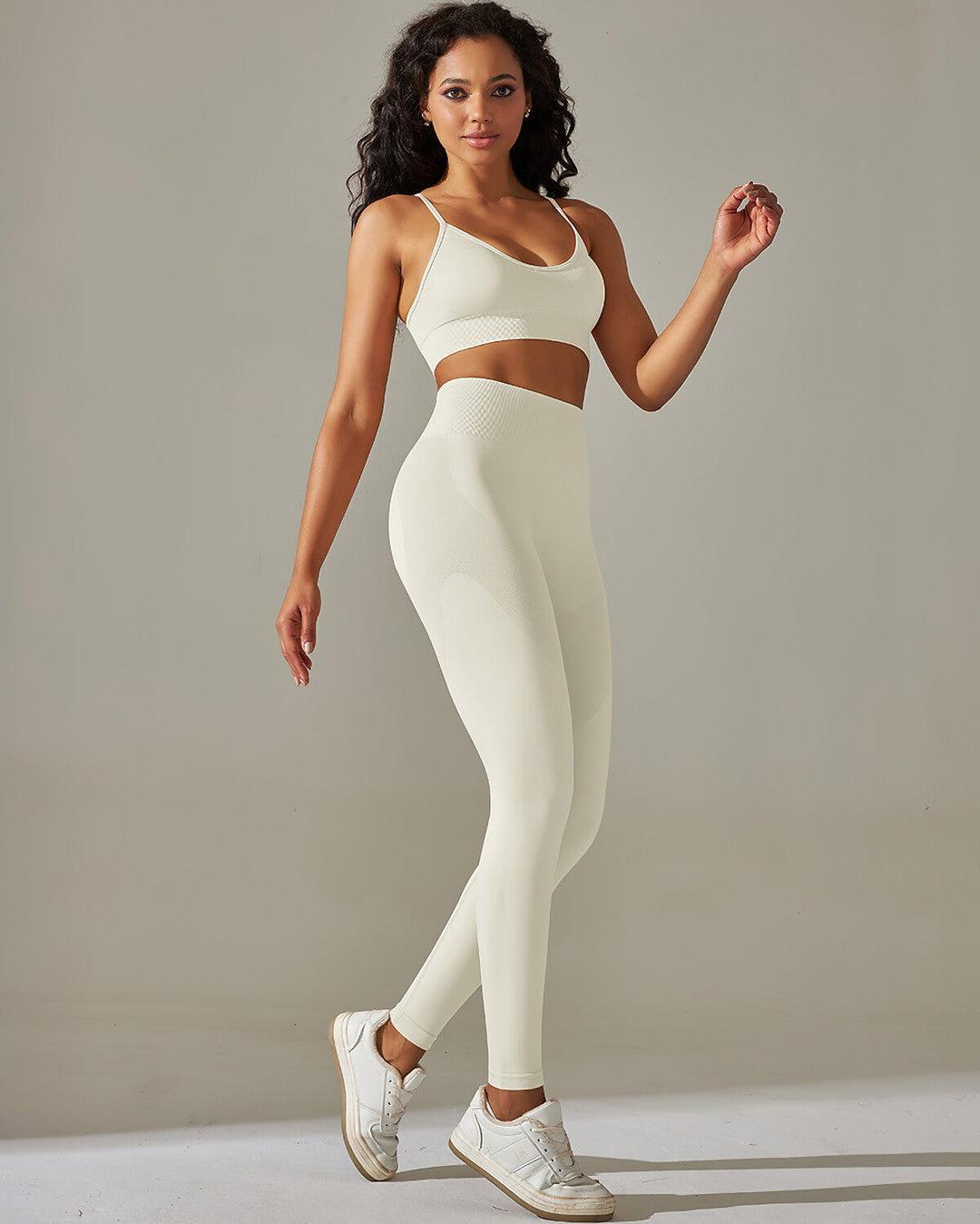 Cleo Seamless Leggings - Beige
