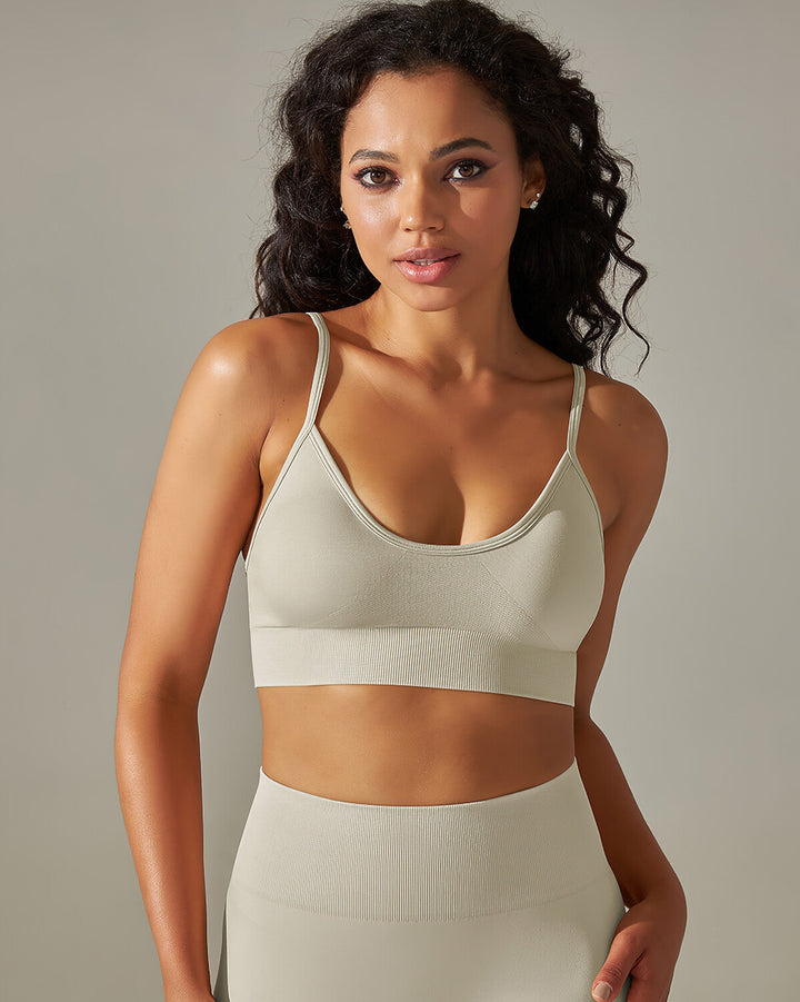 Cleo Sports Bra - Light Grey