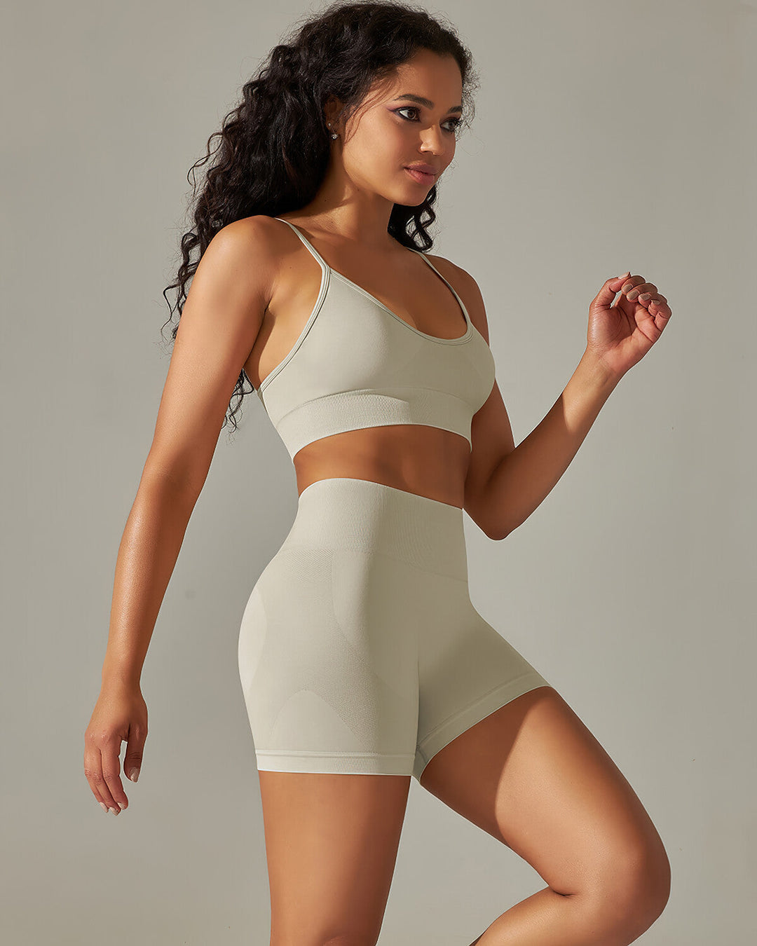 Cleo Sports Bra - Light Grey