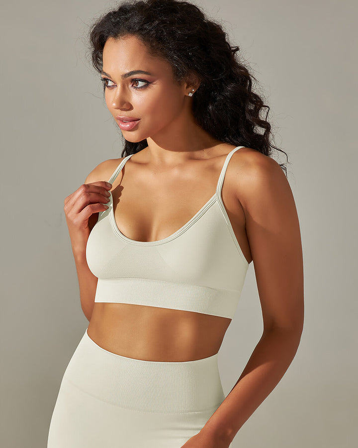 Cleo Sports Bra - Beige