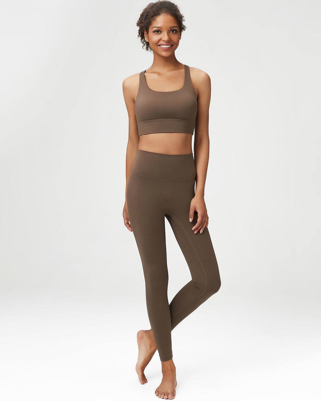 Cordelia Seamless Leggings - Brown