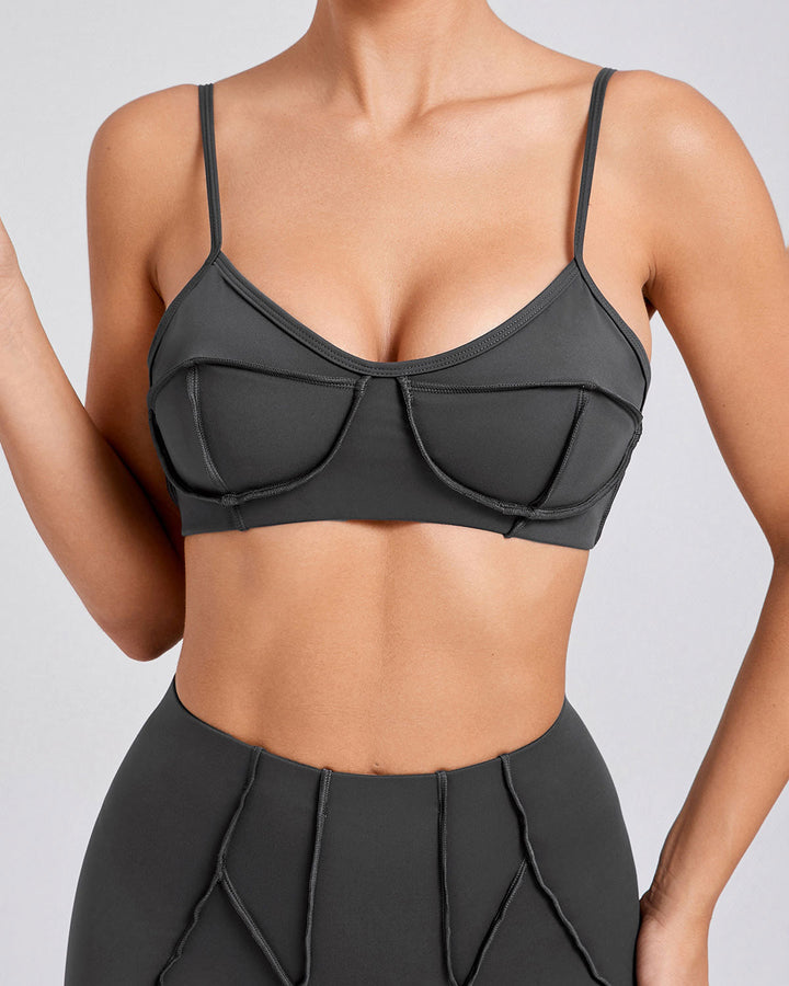 Kira Sports Bra - Grey