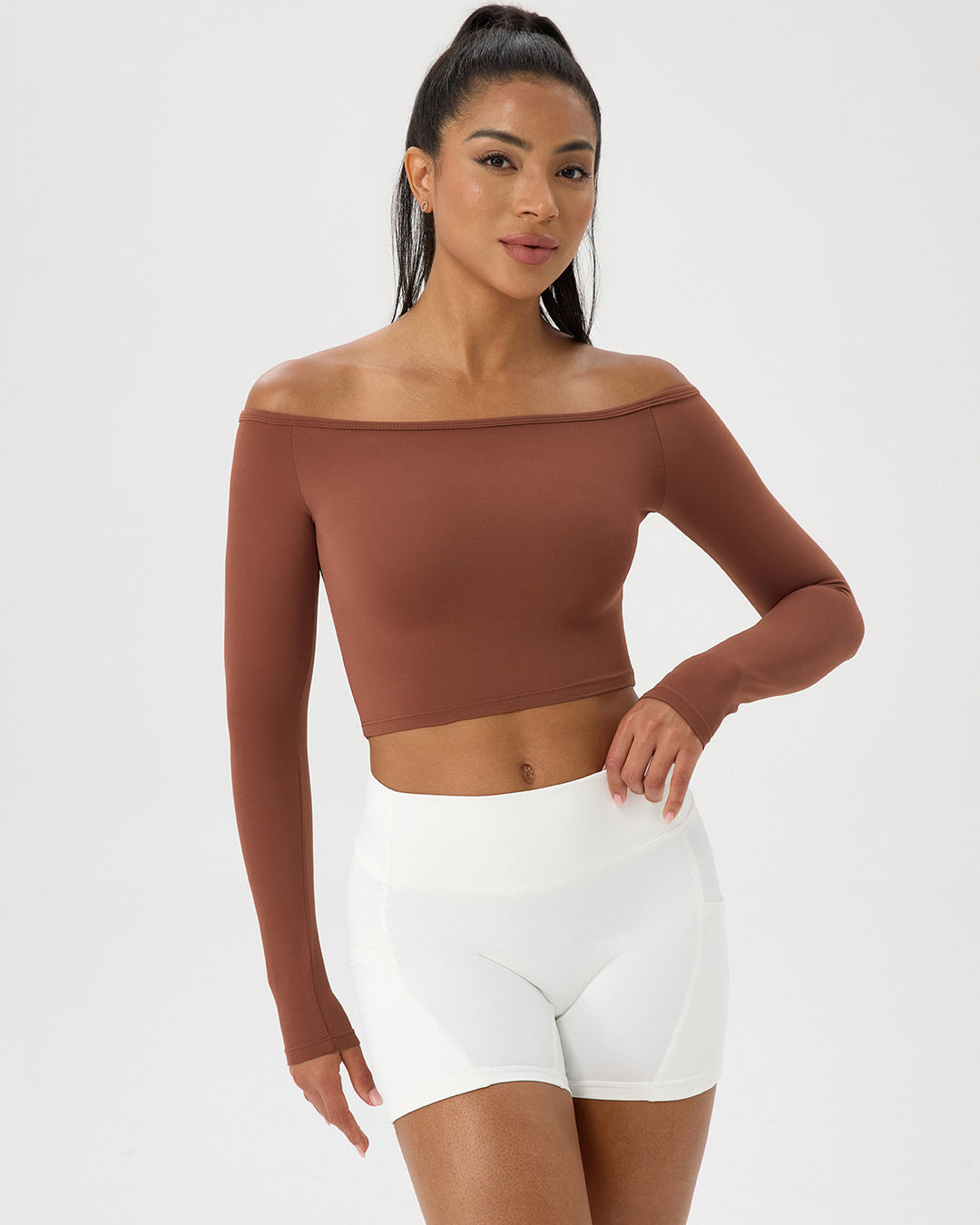 Delilah Long Sleeve - Brown